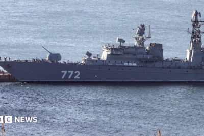 Russian warship carried out firing exercise off Plymouth coast